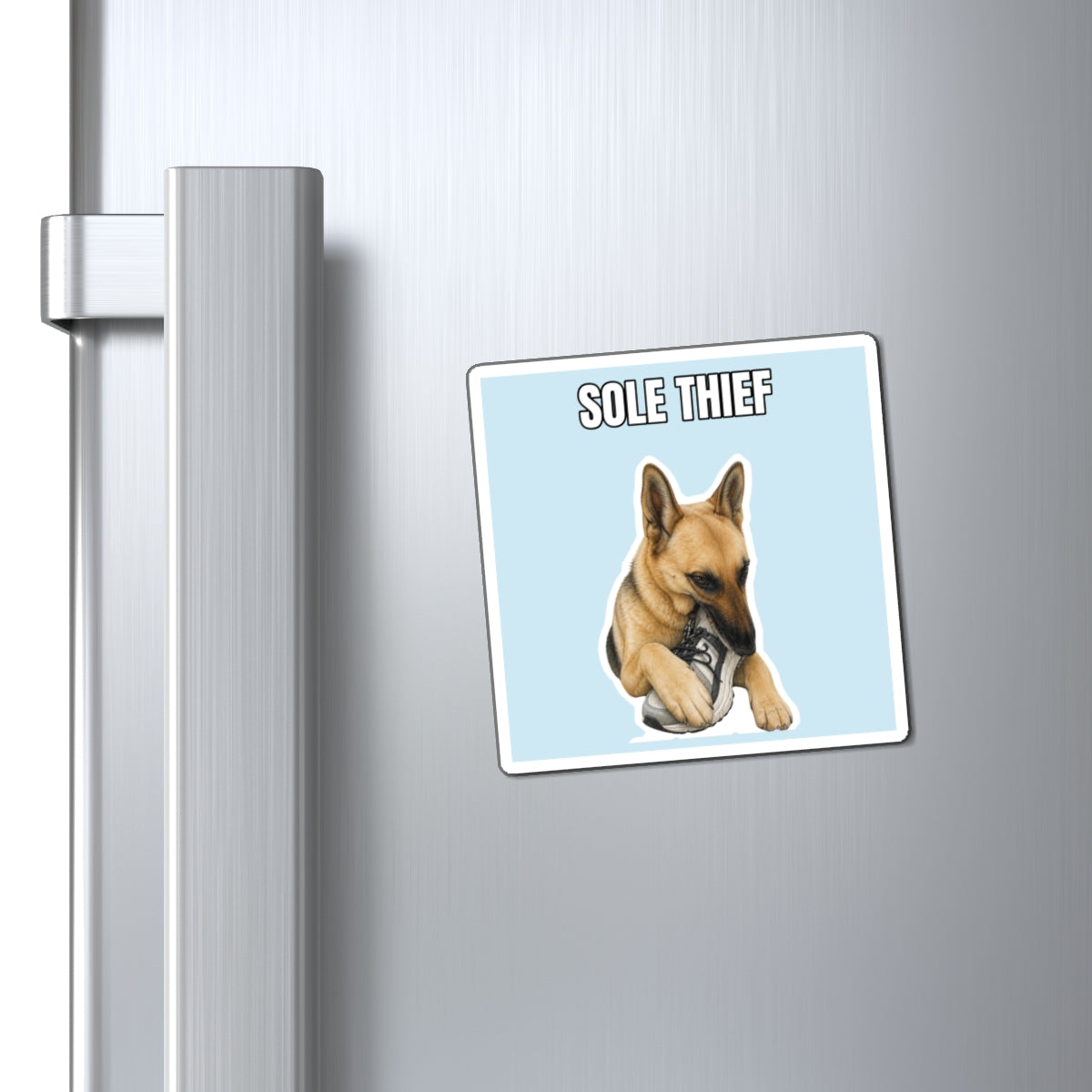 Sole Thief | Fun German Shepherd Dog Lover Fridge Magnet