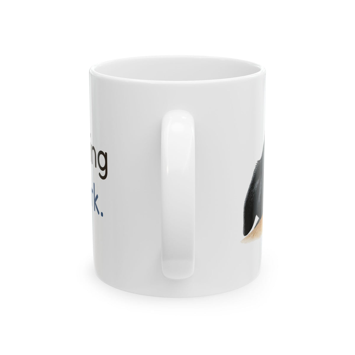 Supervising your work | Black Lab Mix Mug