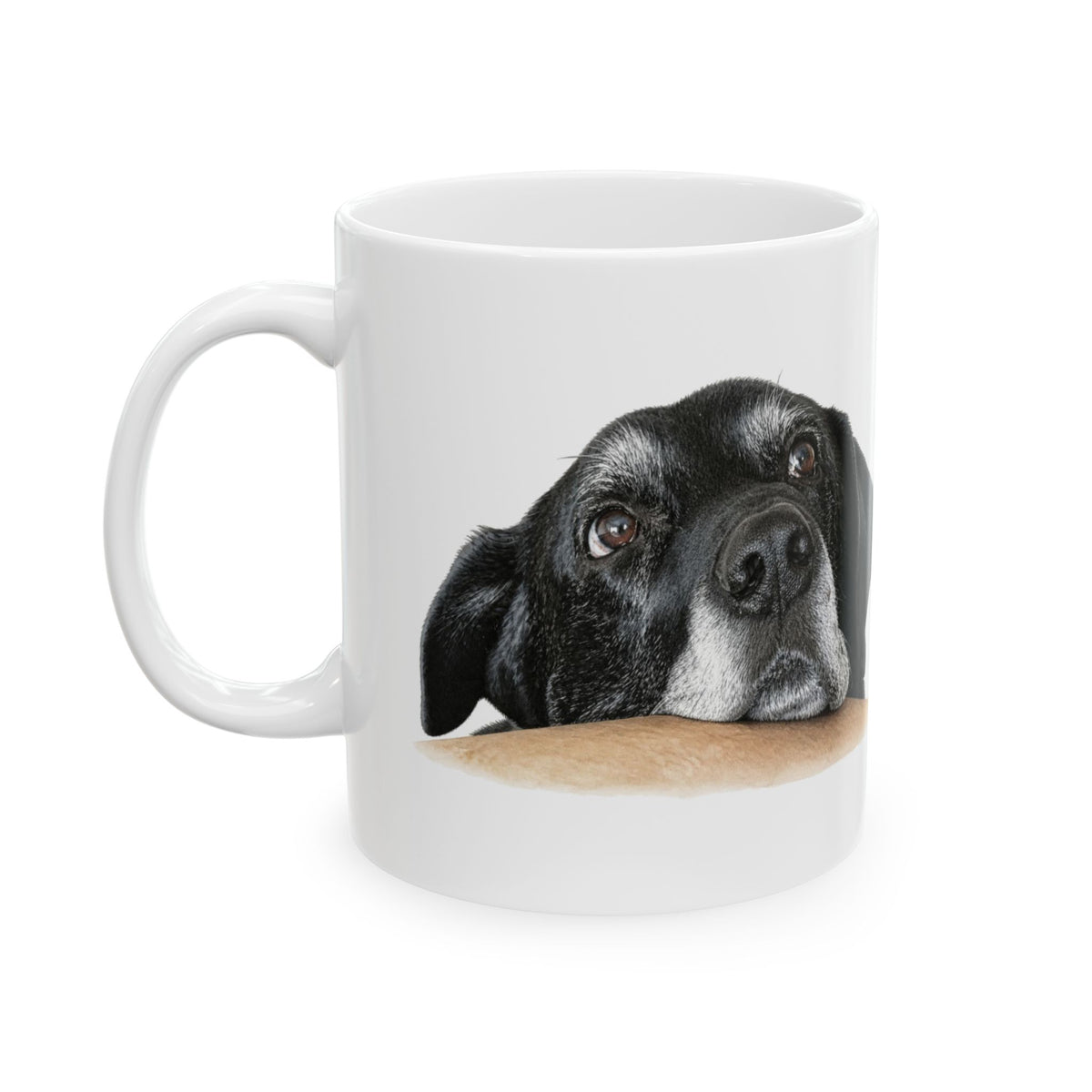Supervising your work | Black Lab Mix Mug
