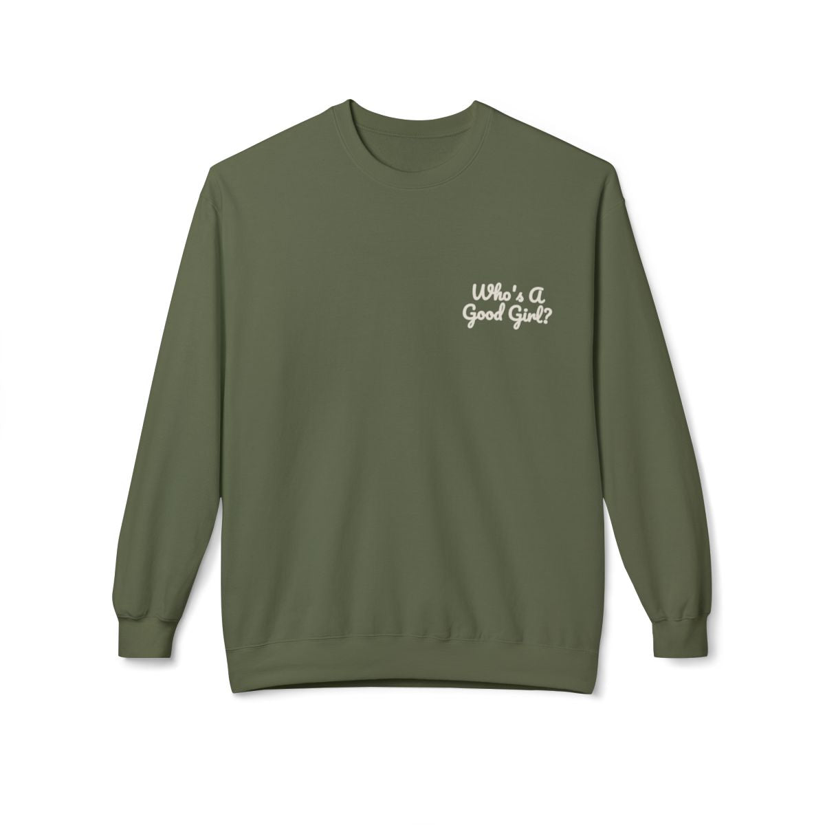 Military Green sweatshirt front