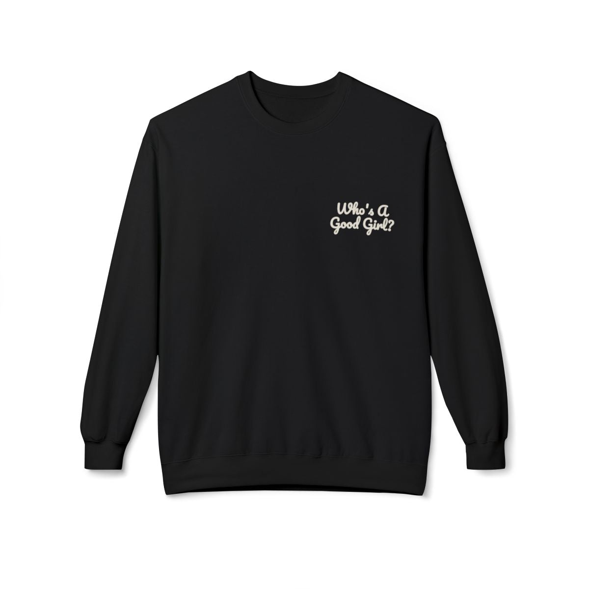 Black sweatshirt front