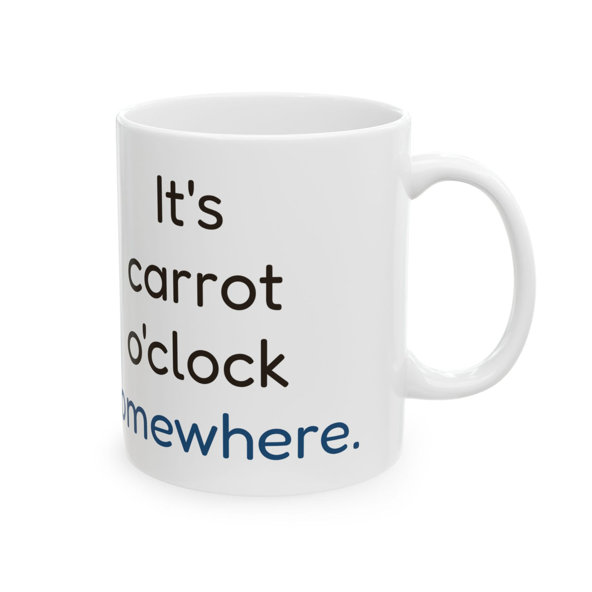 It's carrot o'clock somewhere | Black Lab Mix Mug