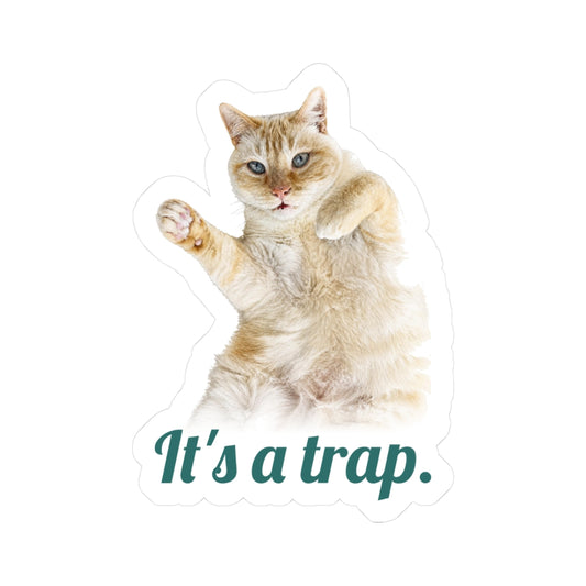 It's a trap | Siamese Cat Sticker