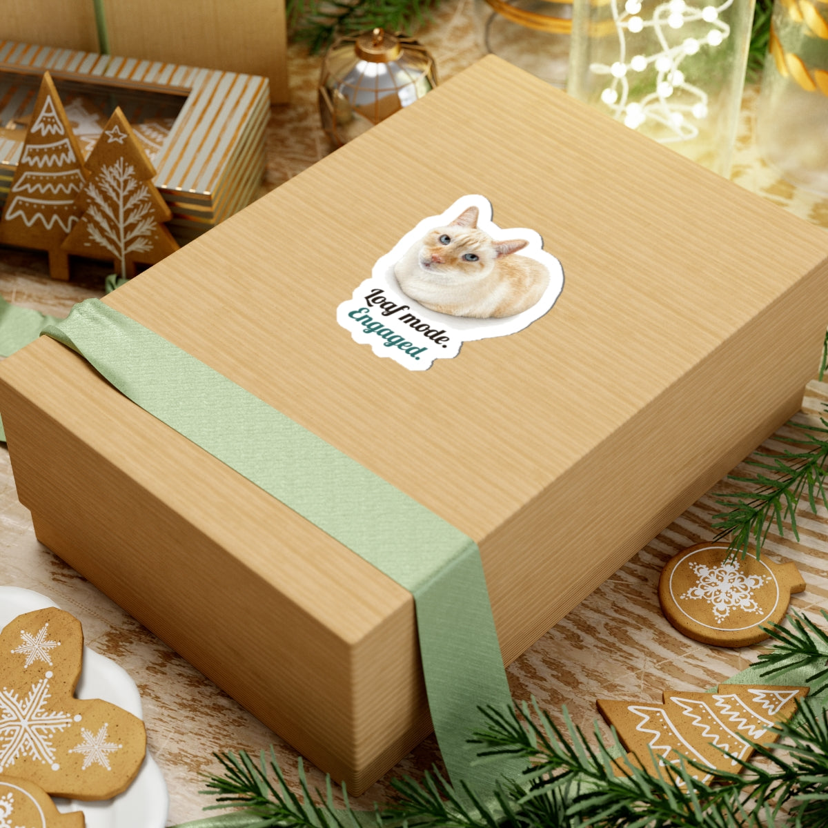 Loaf mode. Engaged | Siamese Cat Sticker