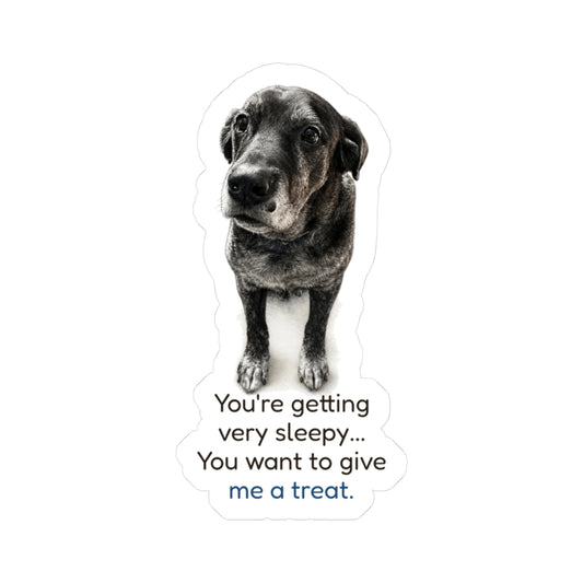You're getting very sleepy... You want to give me a treat | Mastador Sticker