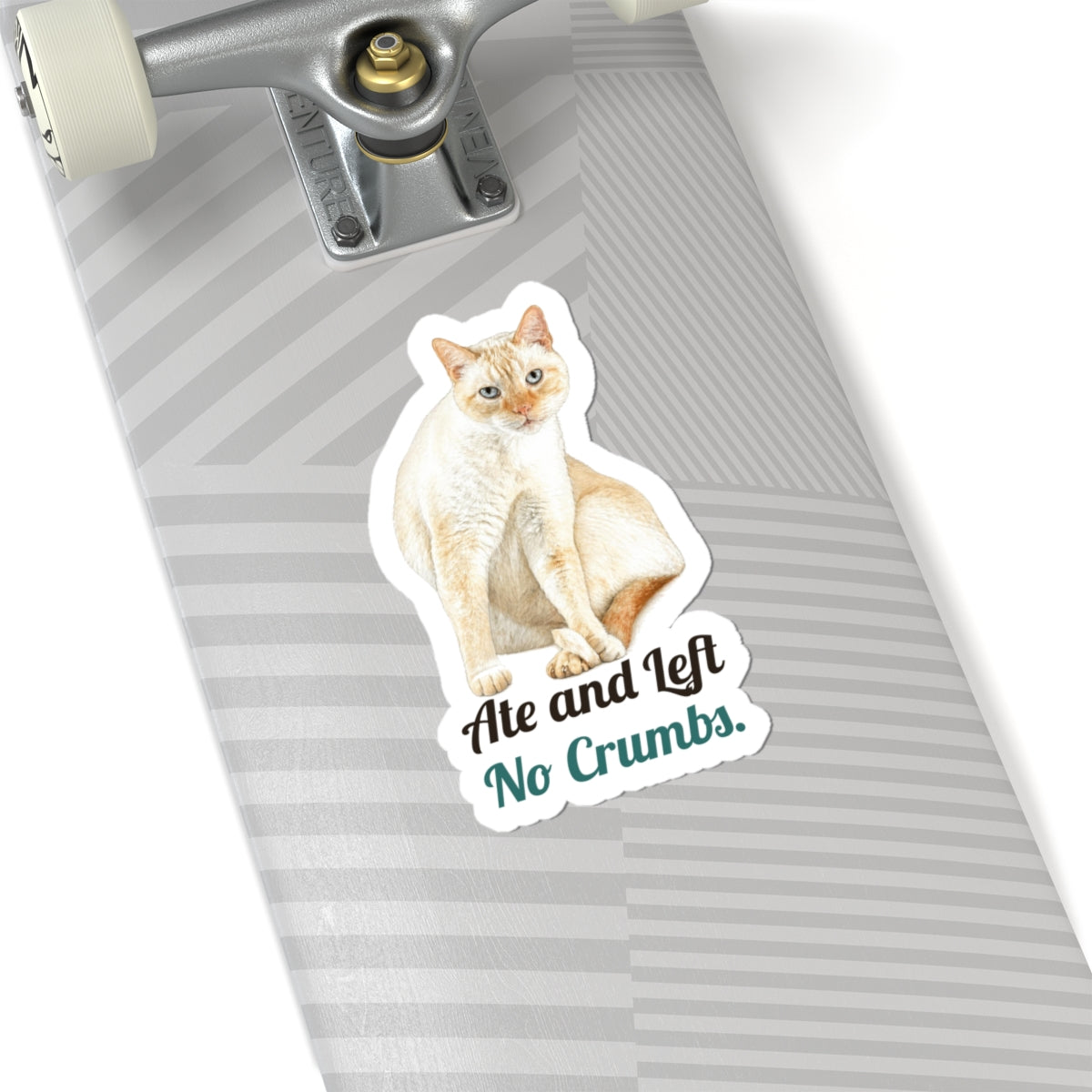 Ate and Left No Crumbs | Siamese Cat Sticker