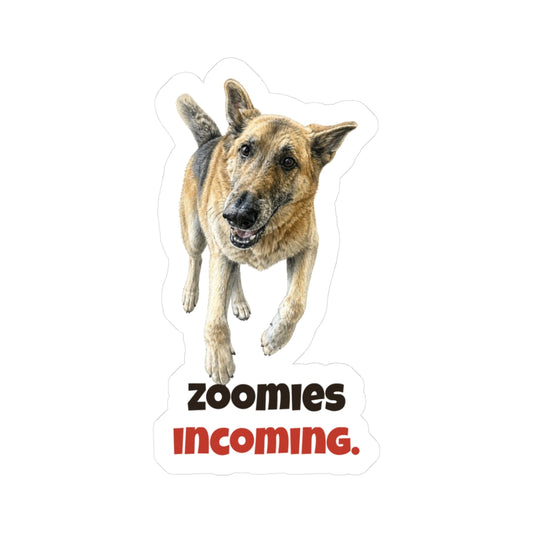 Zoomies incoming | German Shepherd Sticker