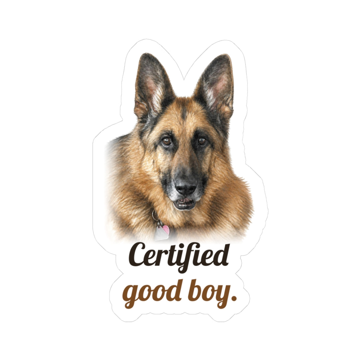 Certified good boy | German Shepherd Sticker