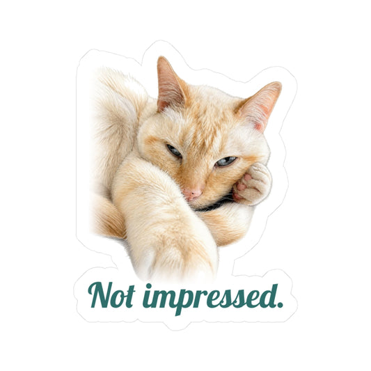 Not impressed | Siamese Cat Sticker