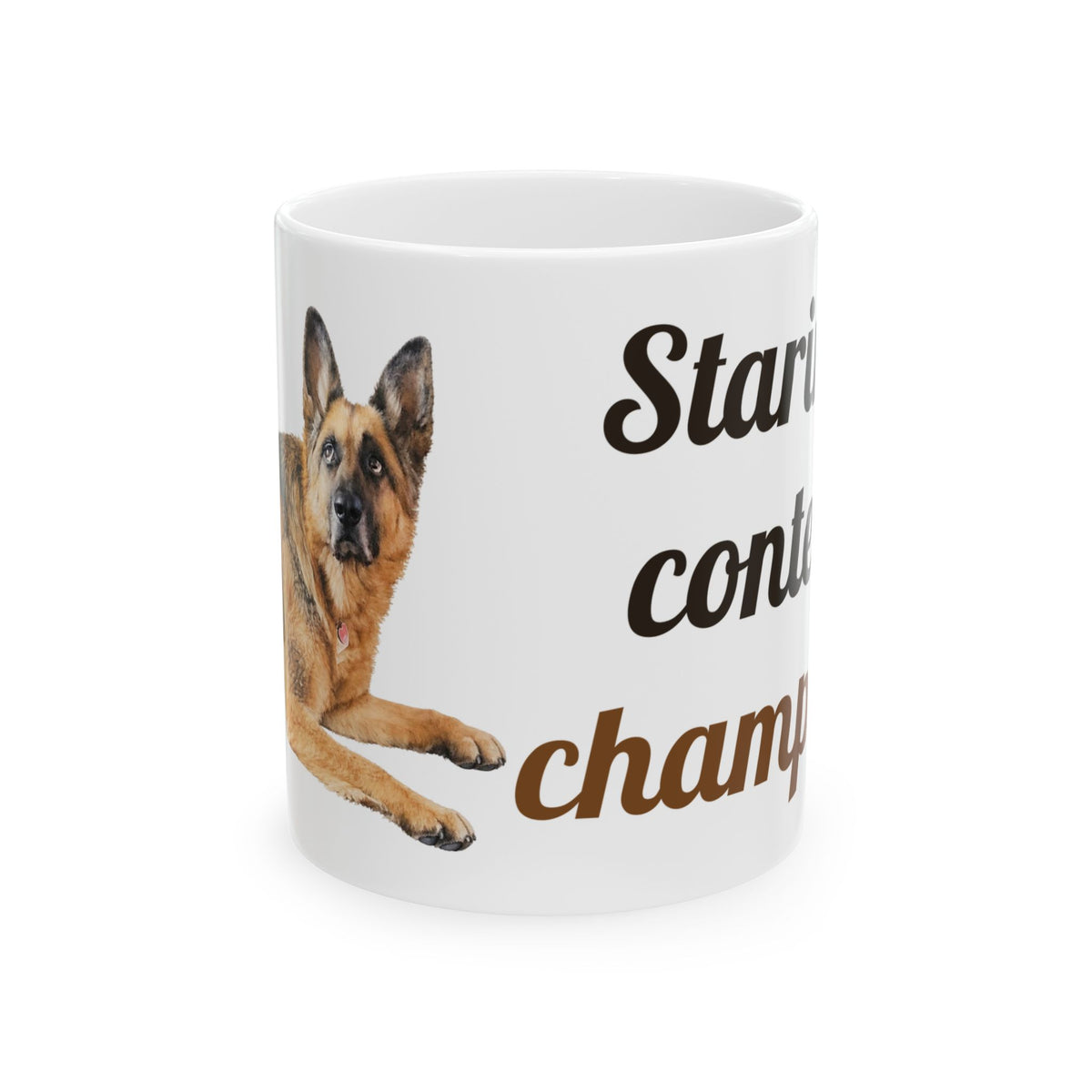 Staring contest champion | German Shepherd Mug