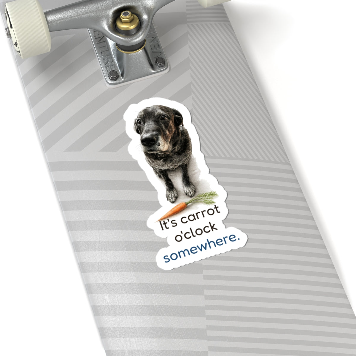 It's carrot o'clock somewhere | Mastador Sticker