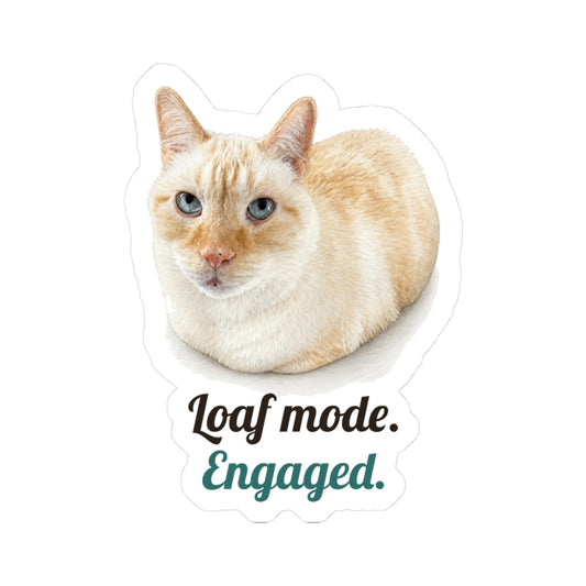 Loaf mode. Engaged | Siamese Cat Sticker