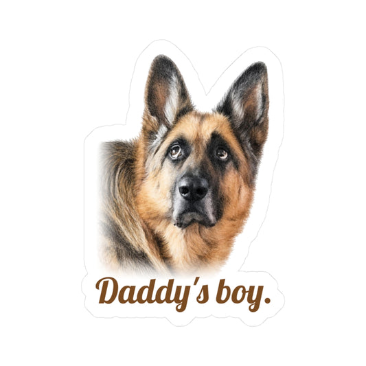 Daddy's boy | German Shepherd Sticker