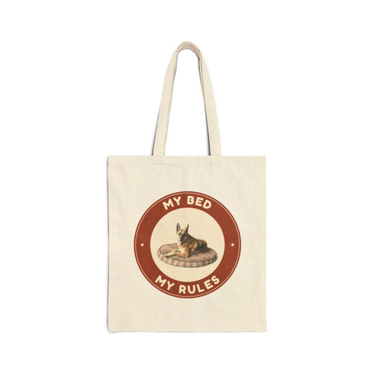 My bed. My rules. canvas tote bag