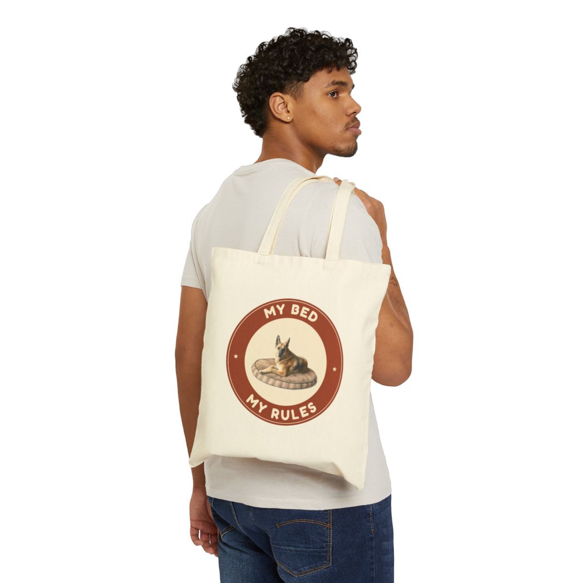My bed. My rules. canvas tote bag