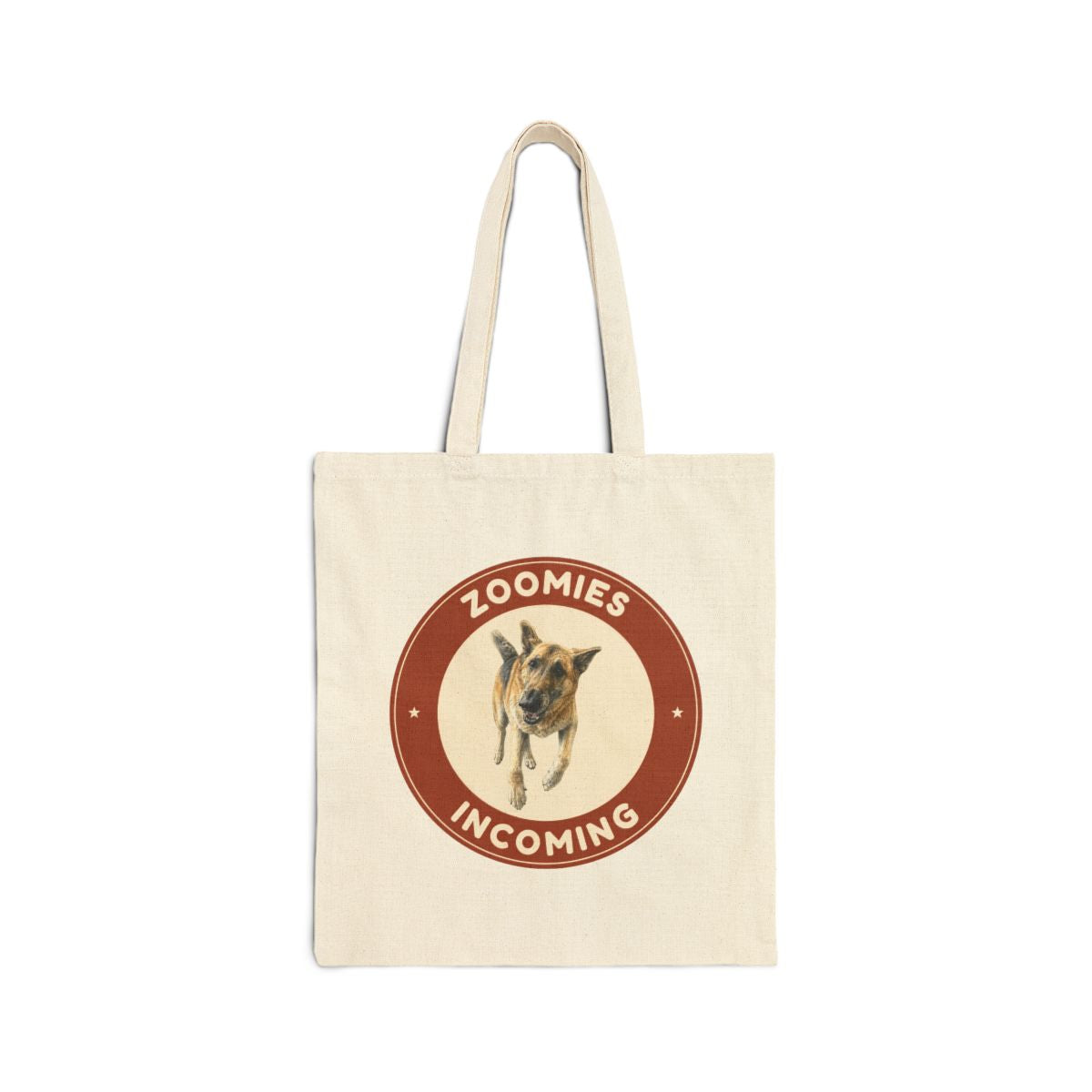 Zoomies incoming. canvas tote bag