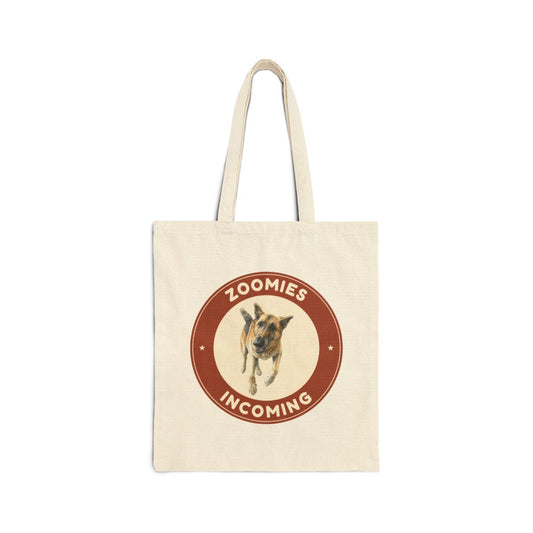 Zoomies incoming. canvas tote bag